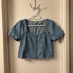 Levi's Blue Denim Women's Blouse